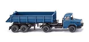 102-067706 - H0 - Hinterkippersattelzug (Magirus Deutz) - brillantblau